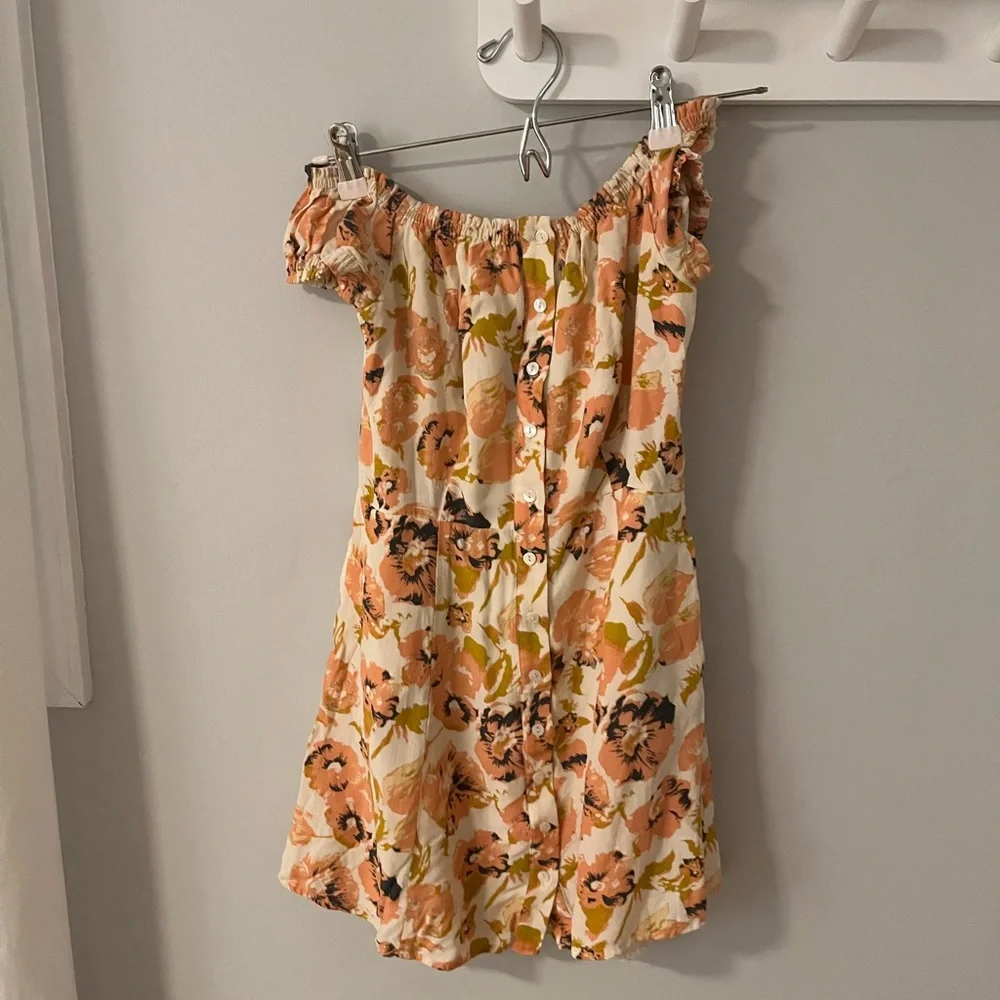 Free people floral off the shoulder mini dress